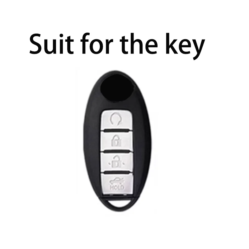 White Diamond Pattern TPU for Nissan Leaf Micra Qashqai J11 J10 X Trail T32 Versa Note Patrol Remote Car Key Case Cover Keychain - view 2