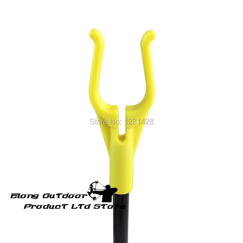 1PCS ใหม่ Elong กลางแจ้งสีเหลืองยิงธนูที่ถอดออกได้ Bow Stand Holder สําหรับ Recurve Bow