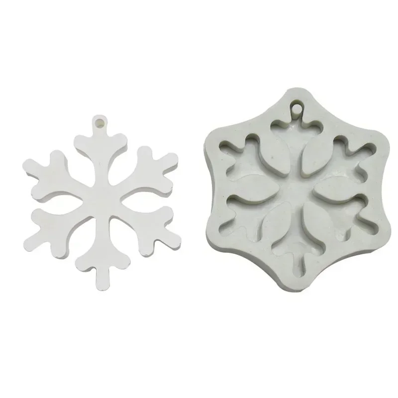 2026 Christmas Style Handmade Silicone DIY Mold Tree Aromatherapy Wax Mold Snowflake Elk Aromatherapy Plaster Mold Accessories