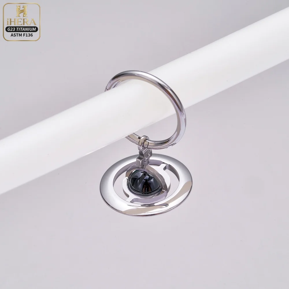 ASTM F136 Titan Piercing Segmentring mit Scharnier und Saturn-Anhänger, Septumring, Daith Clicker, Ohrknorpel-Ohrring, Lippen- und Nasenstecker – Detail 20
