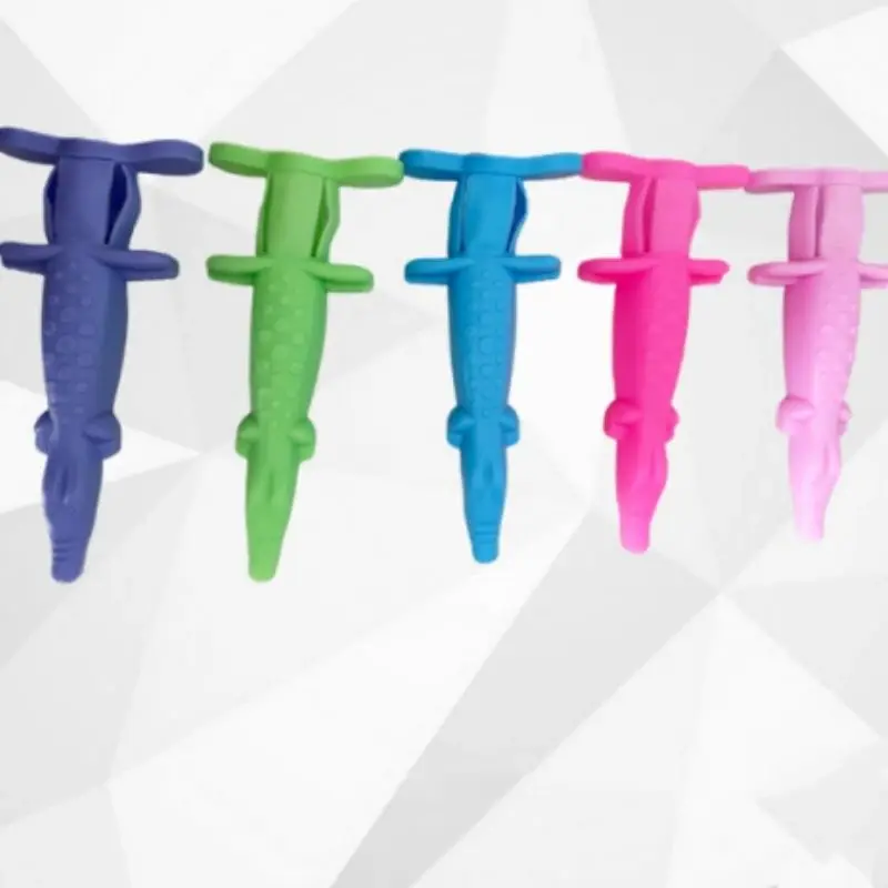 

1Pcs Dental Syringe Sleeve Injector Tool Crocodile Shaped Protective Cover Reusable Dentistry Clinic Gifts Decoration