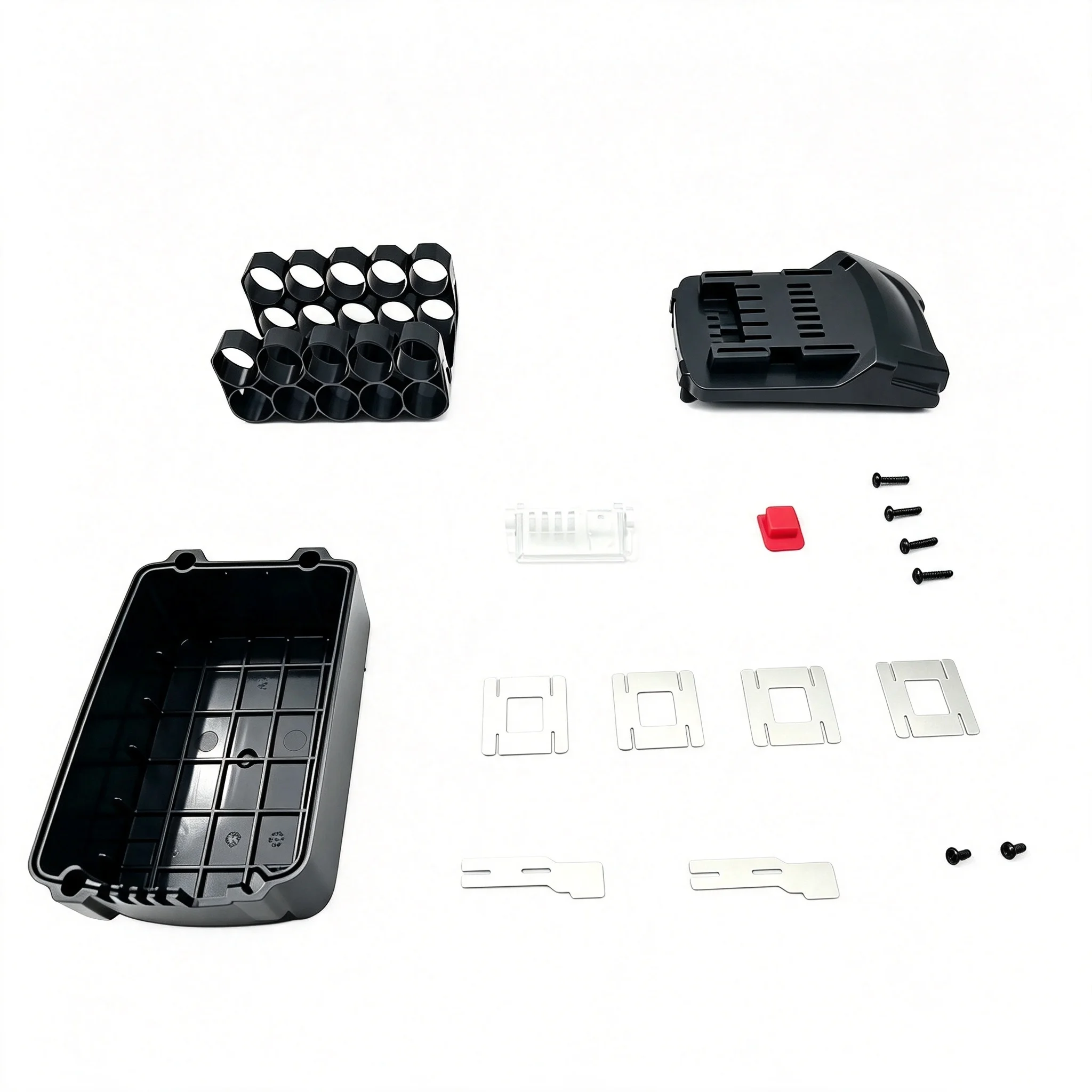 For Metabo 18V Li-ion Battery Case LED Indicator Box BMS PCBA Charging Protection Circuit Board Housing Lithium Battery Shell