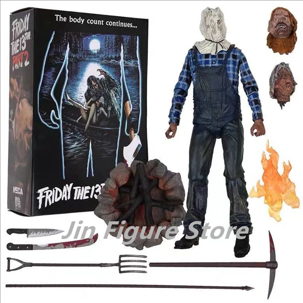

1:12 NECA Friday the 13th Part 2 II Jason Toys Voorhees Ultimate 7" Action Figure Art
