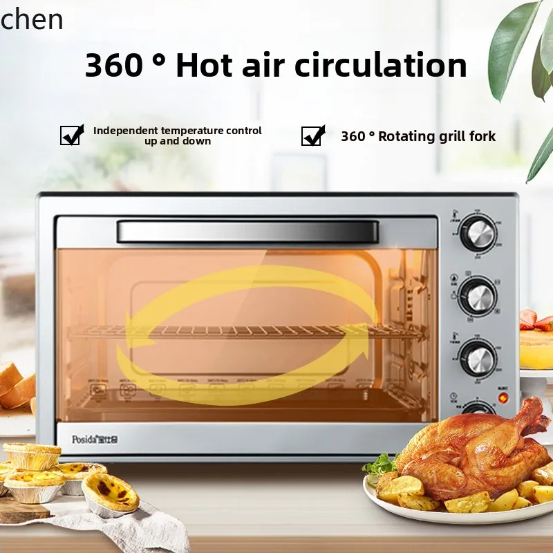 Forno elettrico multifunzionale HTT Forno elettrico speciale completamente automatico di grande capacità 48L60L Litro Forno ad aria calda