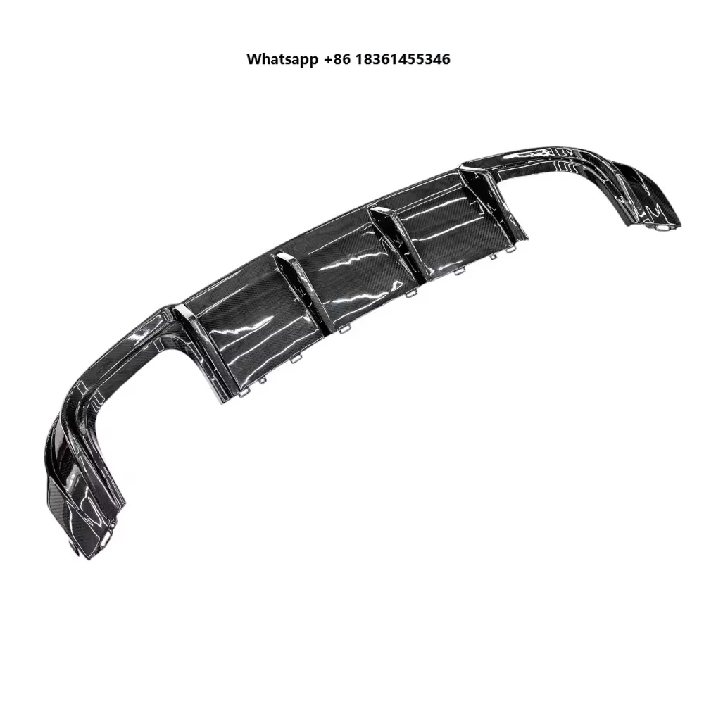

For 2017-2019 A3 S3,New Condition Ture Factory Fitment Dry Carbon Fiber Rear Bumper Lip Diffuser