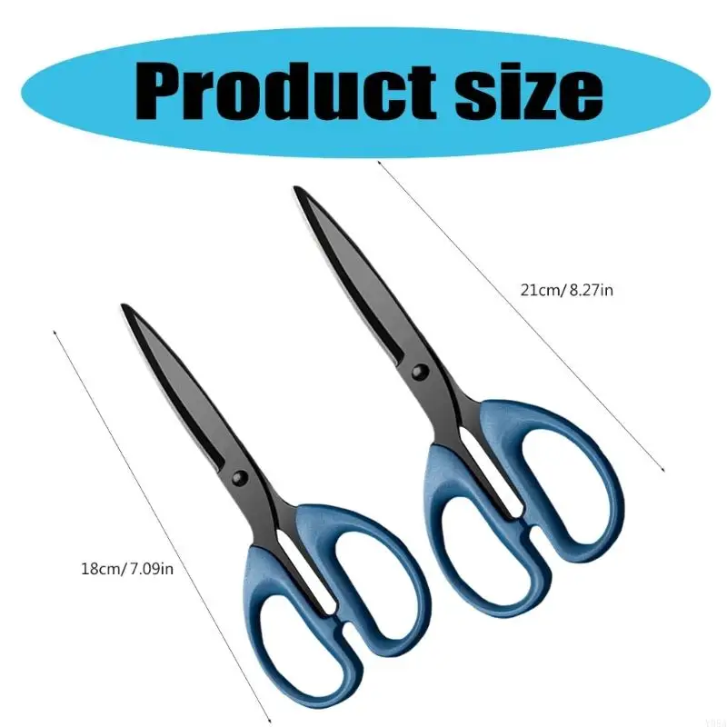 Rust Resistant Scissors All Purpose Smooth Cutting Scissors Stainless Steel Non-Sticking Coating for Adhesive Tape