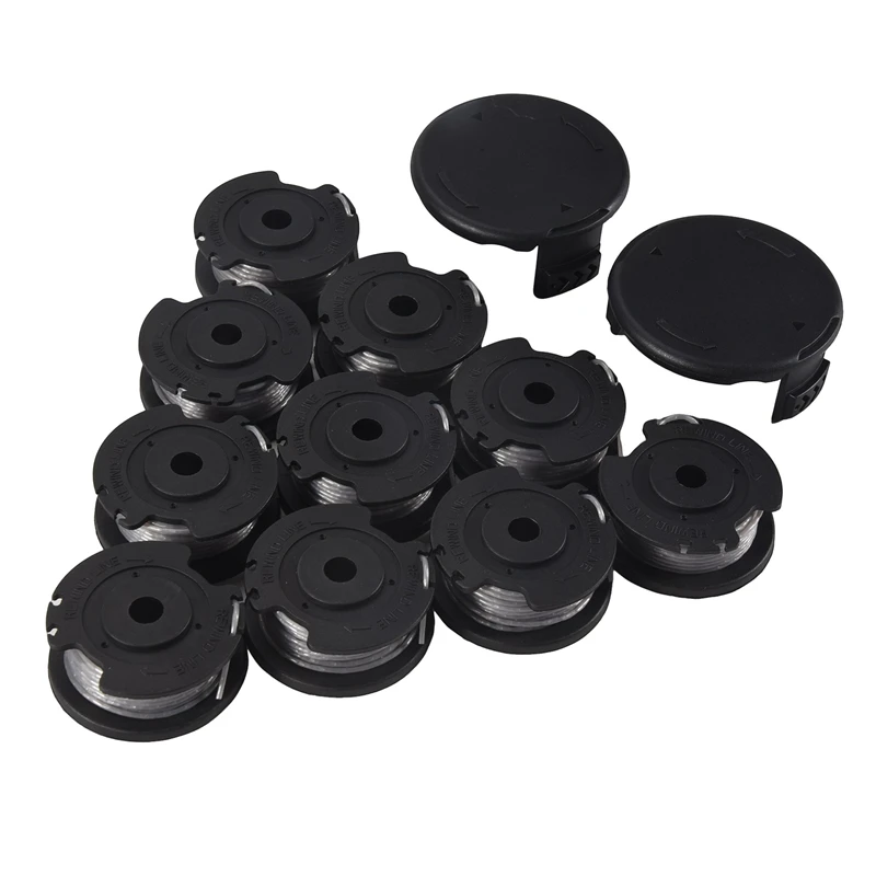 

A44Z-F 016800385 Сменная катушка с автоматической подачей, триммер, катушка с резьбой для газонокосилки для Easygrasscut (10 катушек + 2 крышки)