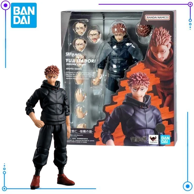 

In stock BANDAI S.H.Figuarts SHF Jutsu Kaisen Yujj Itadori Action Figures Model Toys Figures Animation Characters Decoration
