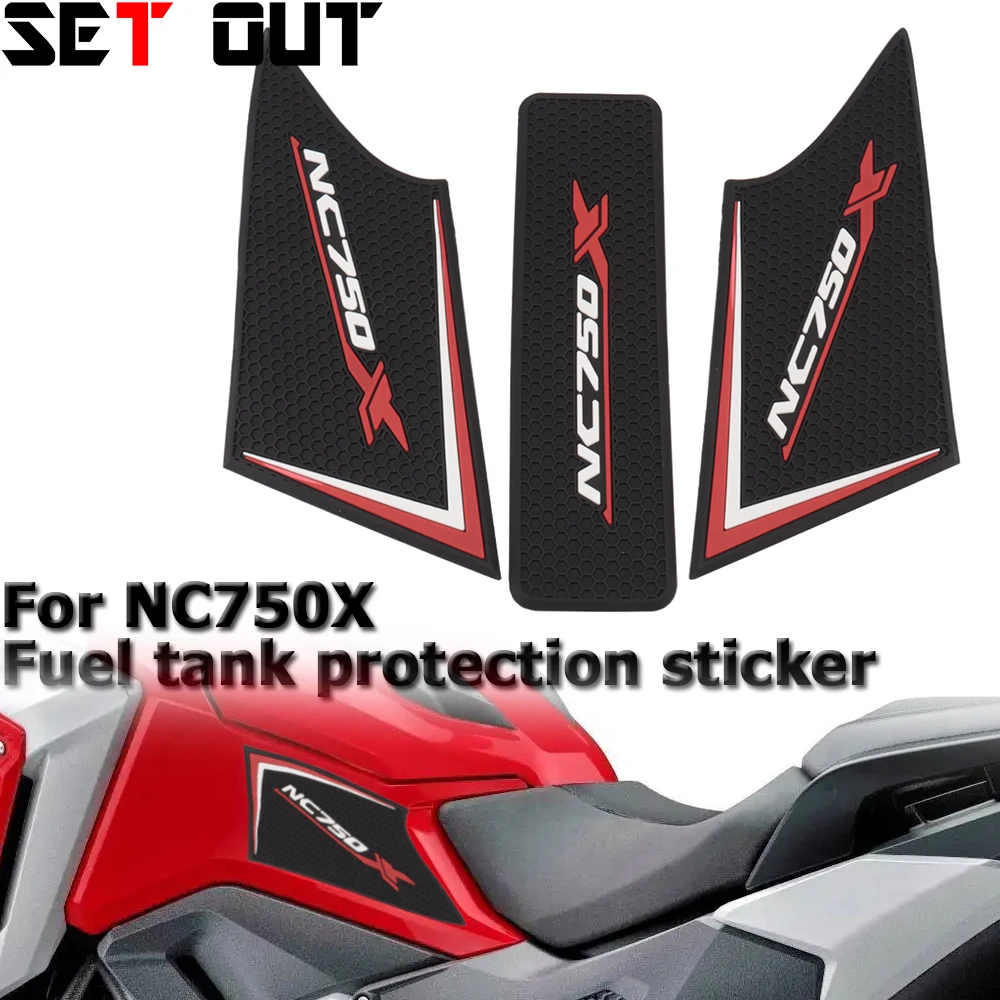 

Мотоциклетная наклейка, резиновая накладка на бак, боковые противоскользящие защитные наклейки для Honda NC750 NC 750 X NC750X 2021 2022 2023