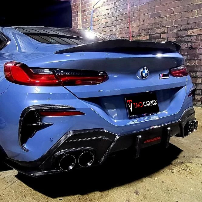 

Carbon Perfect Fitment Universal Rear Spoilers Dry Carbon Fiber Rear Bumper Lip Diffuser for bmws 8 Series G14 G15 840 850