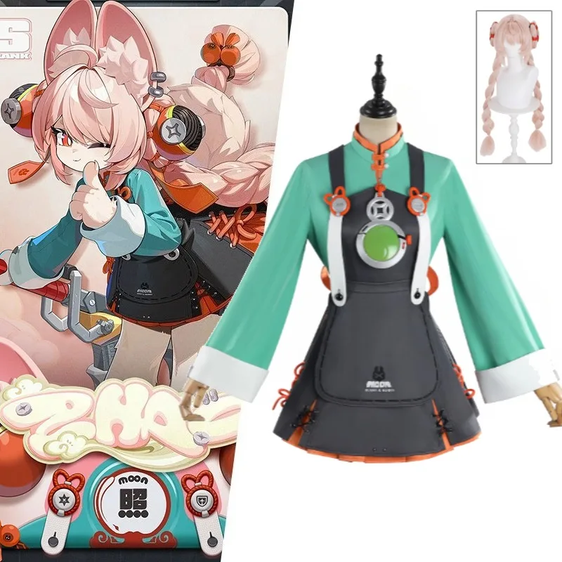 

Anime Game Character Cute Dress Cosplay Costume Zenless Zone Zero Full Set for Women Halloween Cosplay Party