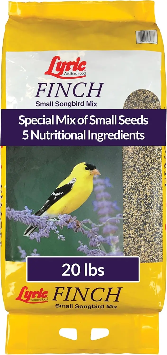 

Корм для диких птиц L Small Songbird для уличных кормушек, привлекает золотистых и домашних чижиков и других птиц, мешок 20 фунтов