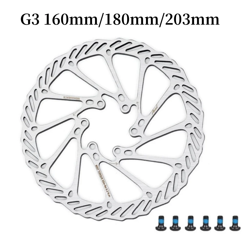 

G3 Bicycle Disc Brake Rotor 160mm 180mm 203mm MTB Road Bike Hydraulic Brake Rotor Bicycle Disc Accessories