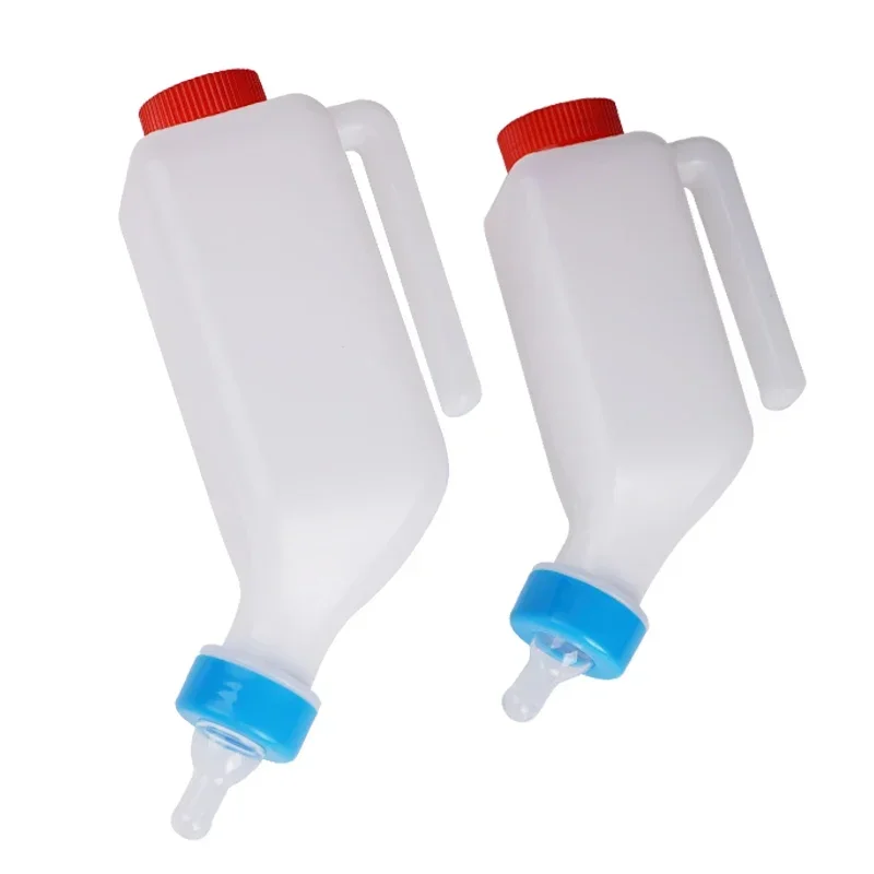 

500/800ML Lamb Milk Bottle Feeding Bottle for Animals Lamb Nursing Bottles with Soft Nipple Goat Pot Hangable Lamb Feeder Bottle