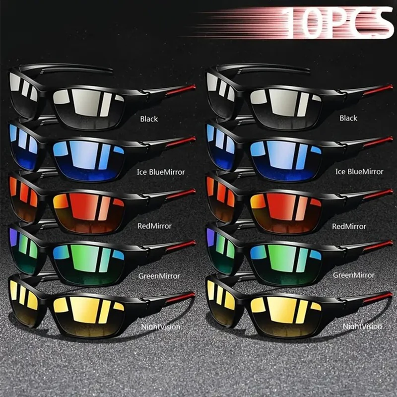 

10Pcs Men's Stylish Mirrors, Suitable for Parties, School, Shopping, Outfit Matching, Daily Use, Suitable for Various Marketing Events, a Great Choice for Gifts, a Must-Have Fashion Accessory, Stylish Glasses, Durable Glasses