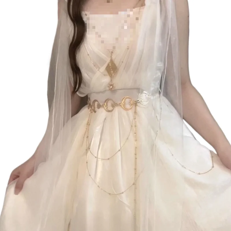 

Women's Sweet Retro Fairy Elegant Palace Style Dress Dress Halloween Masquerade Party Greek Goddess Cosplay Performance Costume