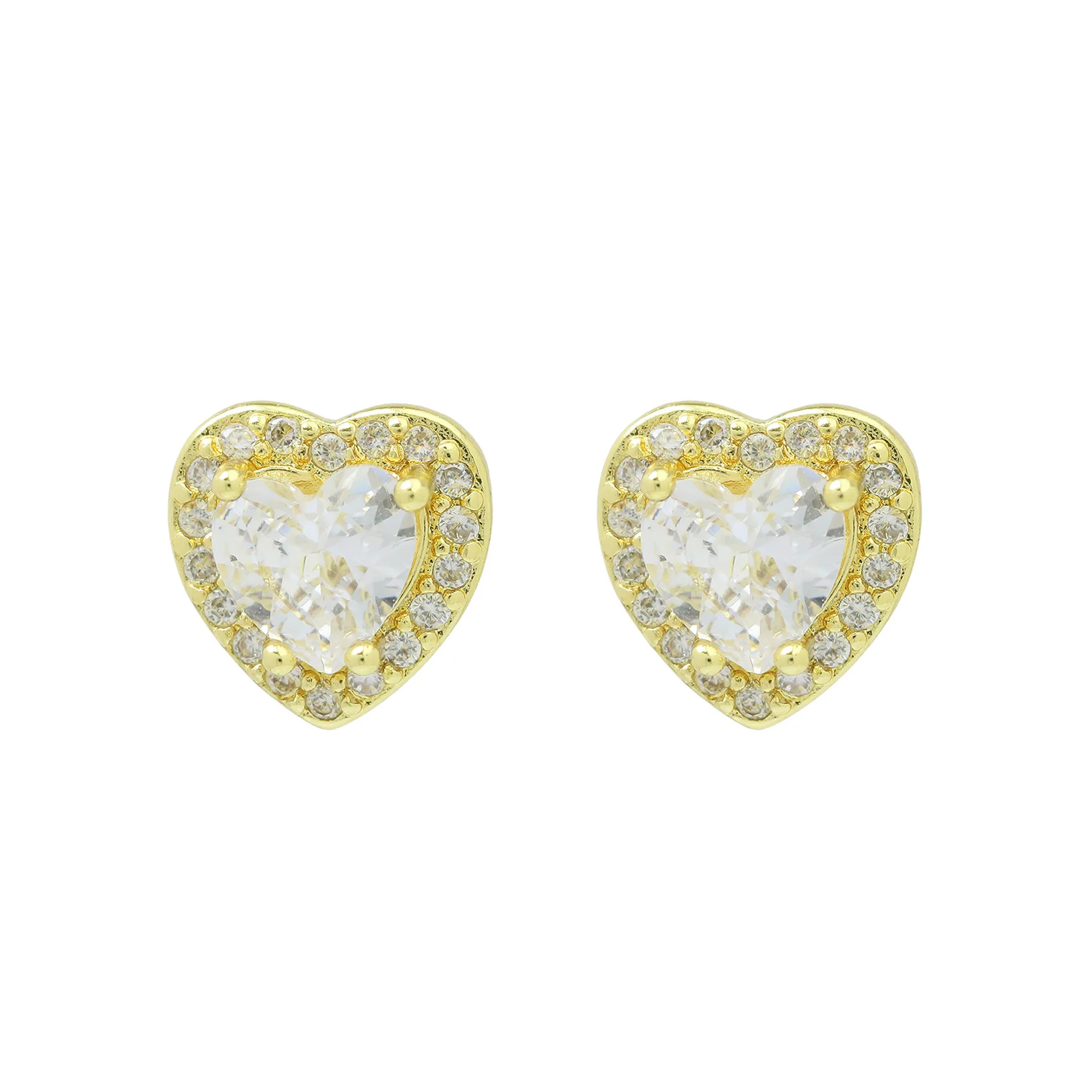 Geometrische Mehrfarbige Herz-Ohrstecker für Frauen Romantische Geburtsstein-Zirkon-Hochzeitsohrringe Ohrschmuck Accessoires Geschenke – Detail 6