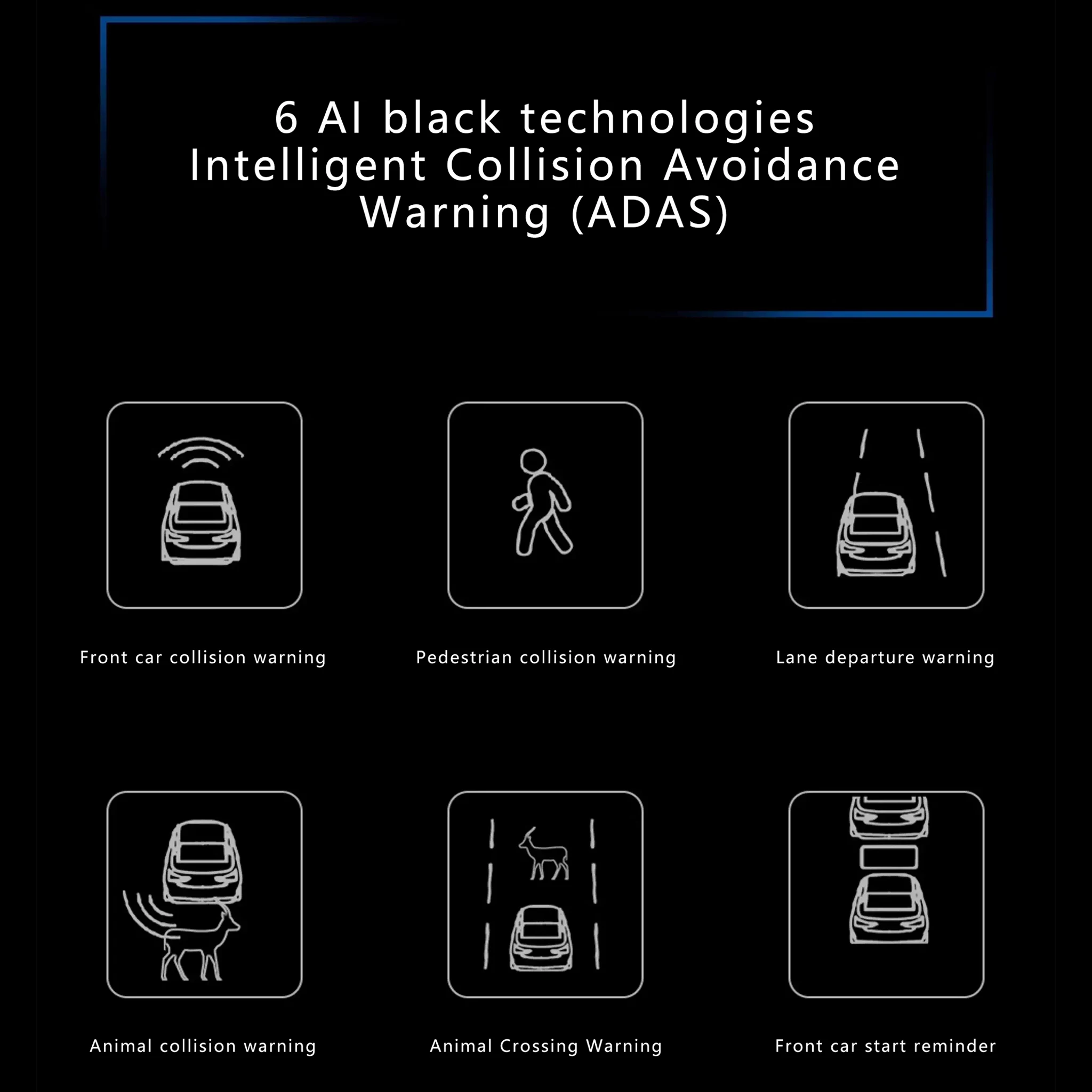 NS7 Nachtzicht Camera Voor Auto 200M Anti-Collision Thermische Infrarood Camera AI Rijveiligheid Gevaar Waarschuwing Herinnering