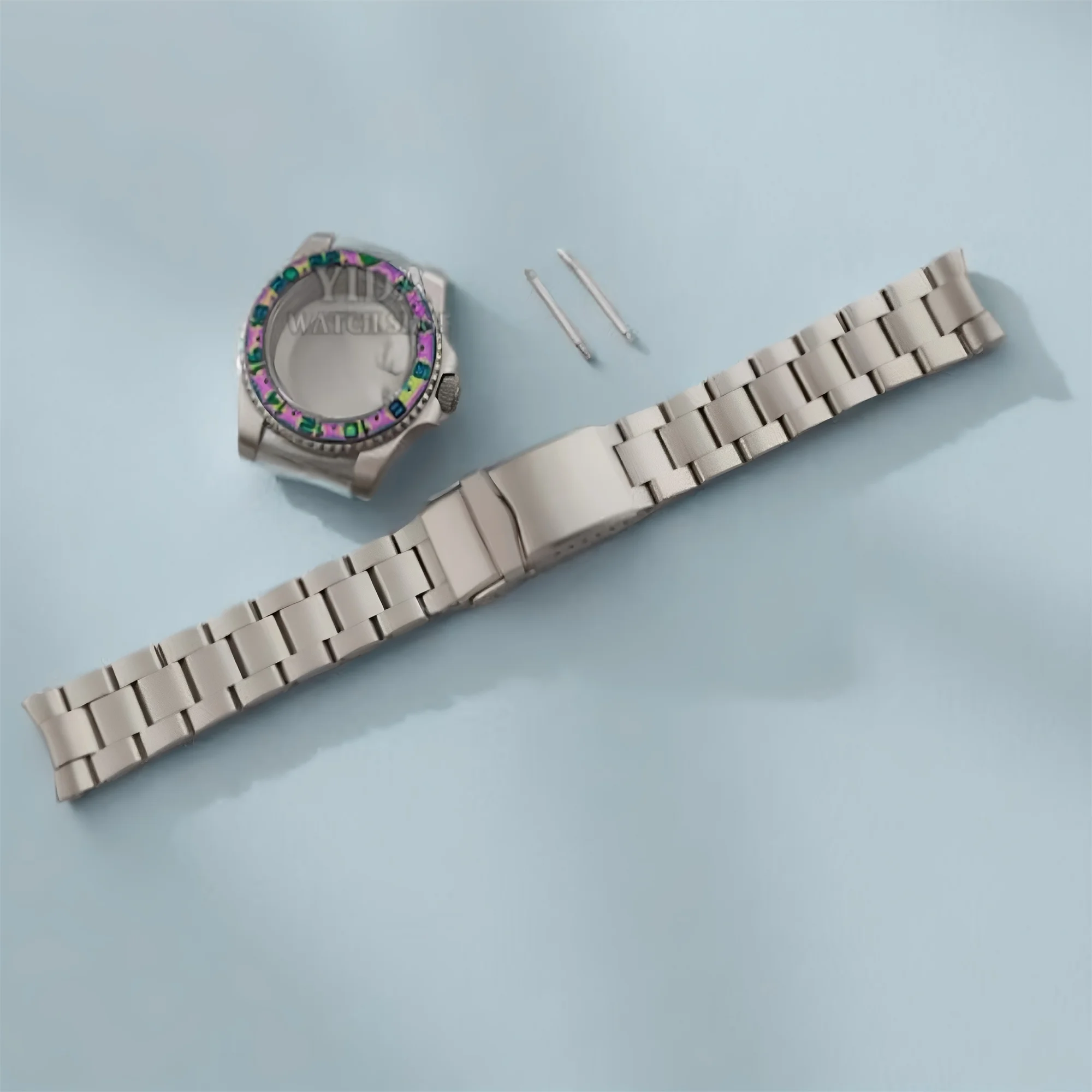 40mm NH35 Titanium Watch Case Strap Titanium Band Bracelet Sapphire Crystal For NH35 NH36 SUB GMT NH35 Titanium Watch Accessory