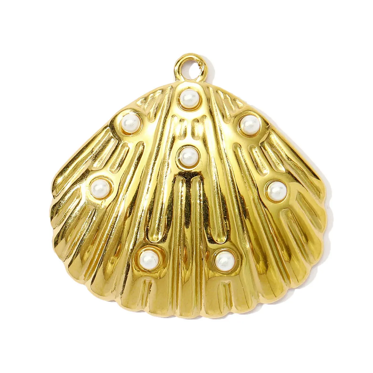 3Pcs/Lot Stainless Steel Shell Charms Heart Flower Resin Pendants For DIY Making Bracelet Necklace Jewelry Accessory Wholesale