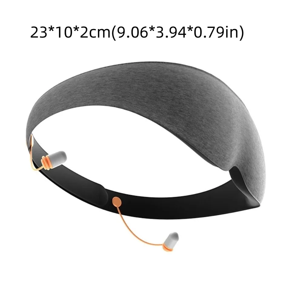 Maschera per il sonno morbida con tappi per le orecchie Isolamento acustico Riduzione del rumore Copri occhi 3D Strumento per il sonno con benda sugli occhi