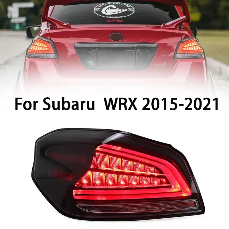 

Задний фонарь для Subaru WRX, светодиодный задний фонарь 2015-2021 Impreza, задний противотуманный тормозной сигнал поворота, автомобильные аксессуары