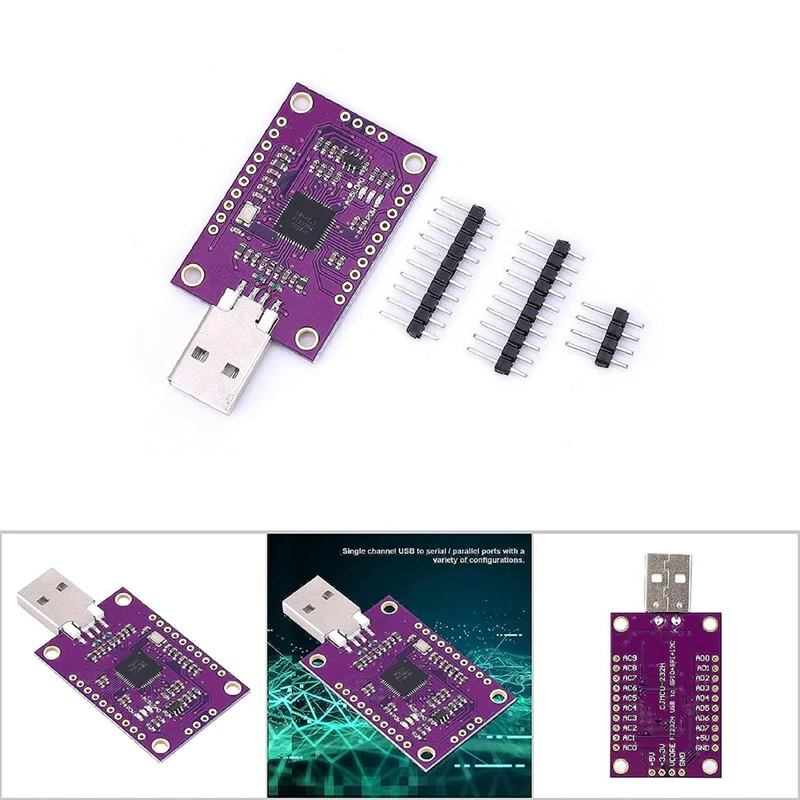 CJMCU FT232H módulo multifunción de alta velocidad, USB a JTAG UART/FIFO SPI/I2C, fácil de instalar