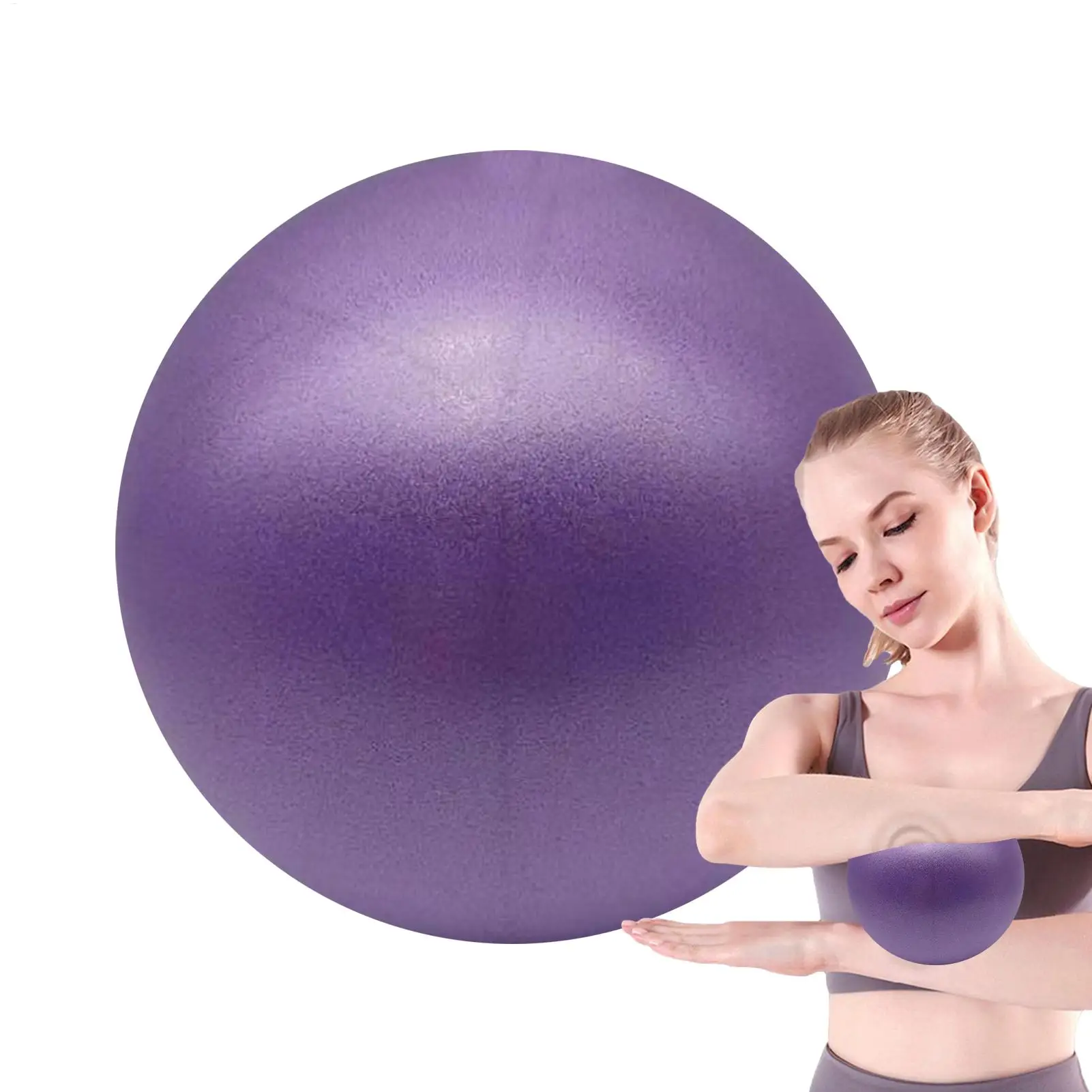 Yoga Ball Small Inflatable Gym Ball Yoga Equipment for Thigh Leg Arm Abdomen Butt Belly Training Fitness Rehabilitation Spa