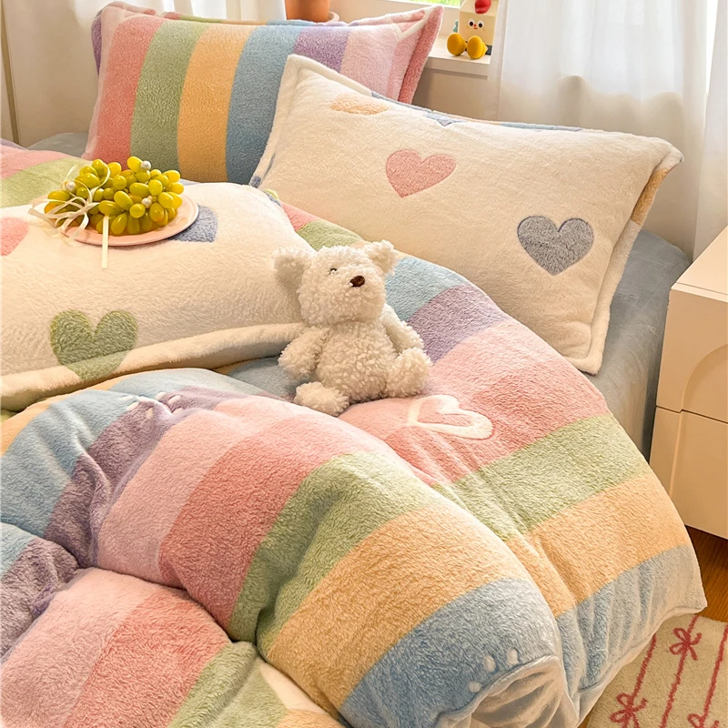 Superzacht flanellen dekbedovertrek 1 stuk (geen kussenslopen), gezellig warm flanellen beddengoed dekbedovertrek, duurzaam comfortabel voor slaapkamer