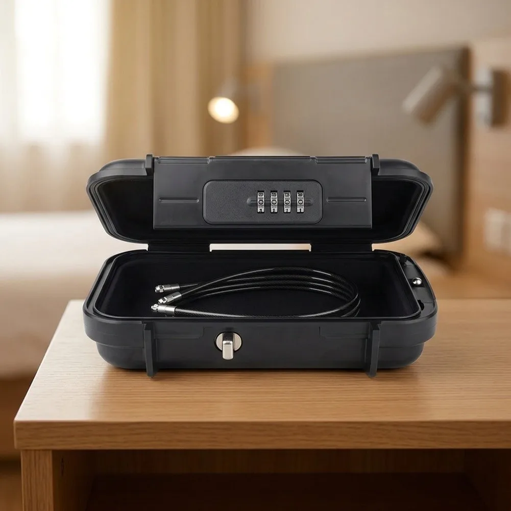 Anti-Theft Pouch Hand Carry for lock Box Holds Phones Keys Wallets 10,000 Combinations Spacious Interior For Wallet