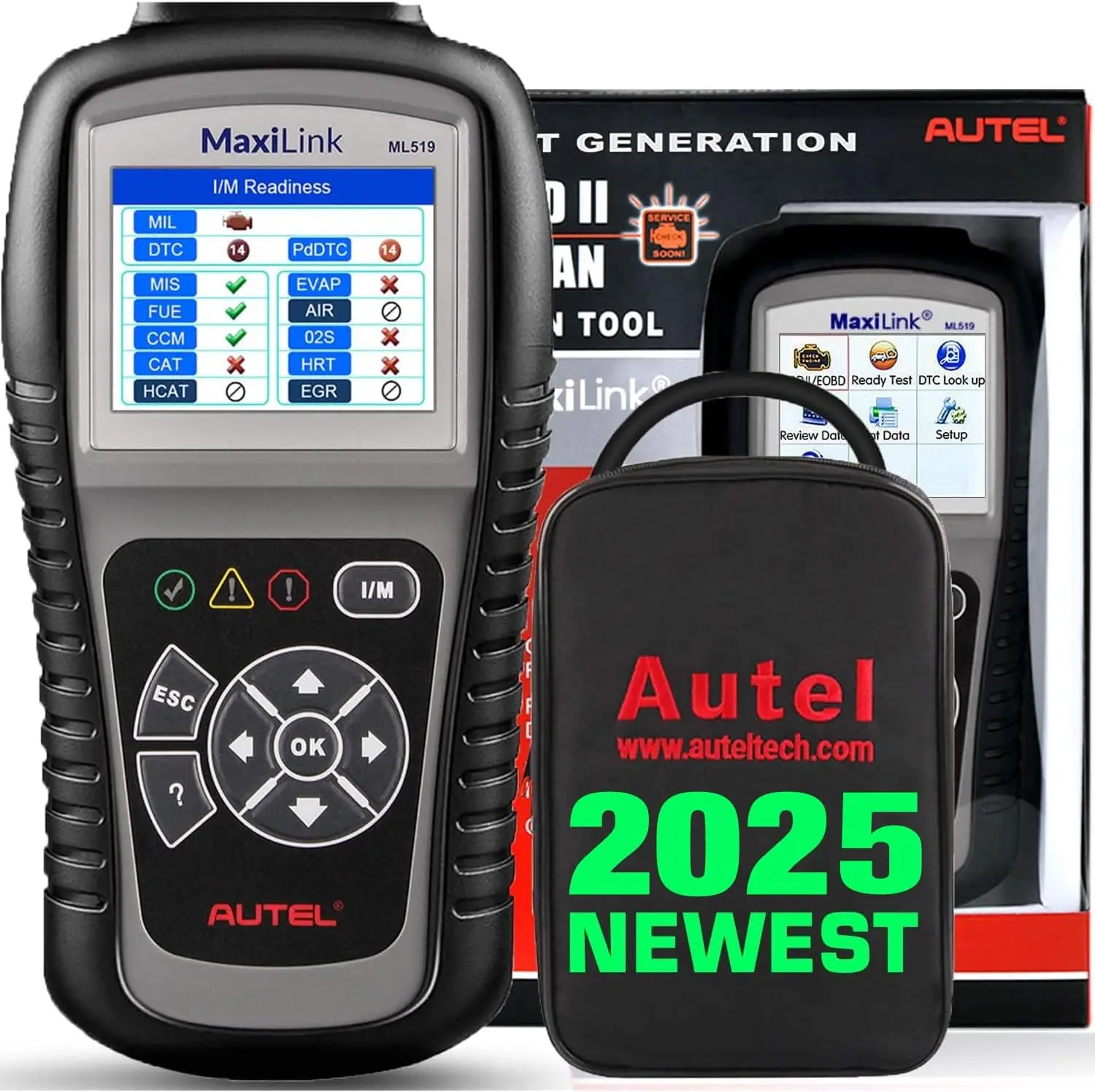 

MaxiLink ML519 OBD2 Диагностический инструмент сканера с 6 режимами тестирования шины CAN для ремонта автомобилей - автомобильные детали и аксессуары