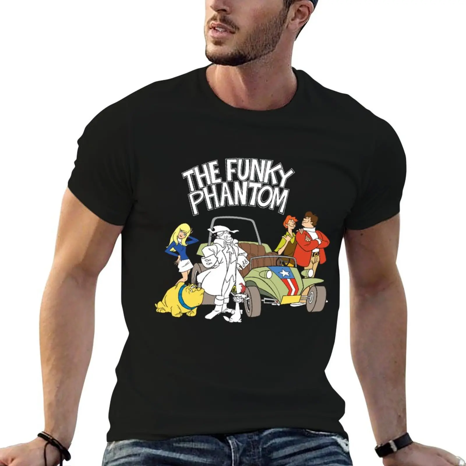 

The Funky Phantom T-Shirt cotton tshirt 100% man t shirt cotton man t shirt heavy cotton T-shirt