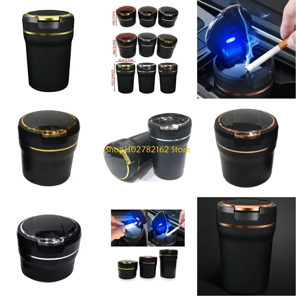 

547B Extinguishing LED Light Car Ashtray Modern Designings LED Light Car Ashtray