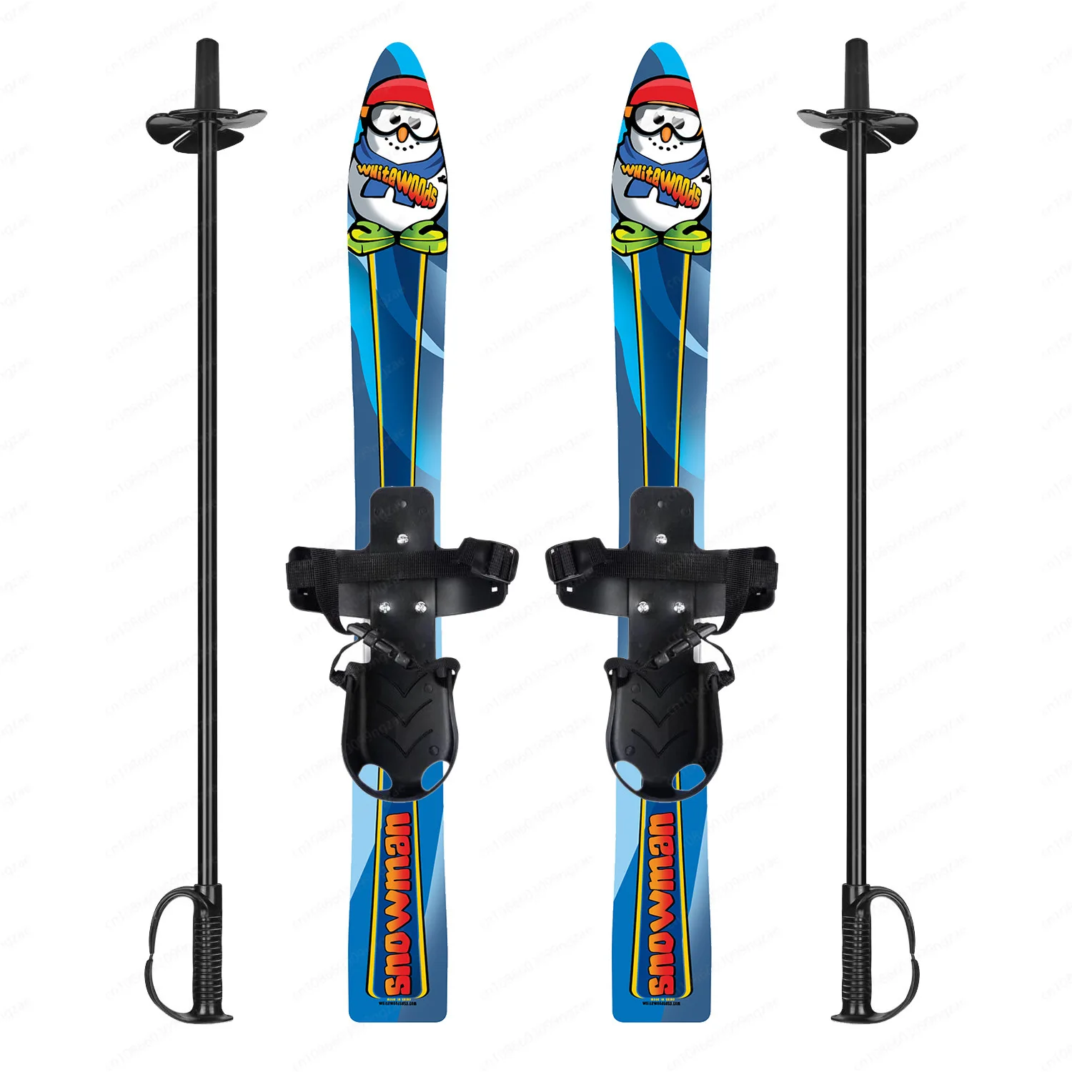 

Детский лыжный набор для начинающих с палками, пластиковые лыжи для детей, игры на снегу на открытом воздухе, безопасное и легкое обучающее оборудование