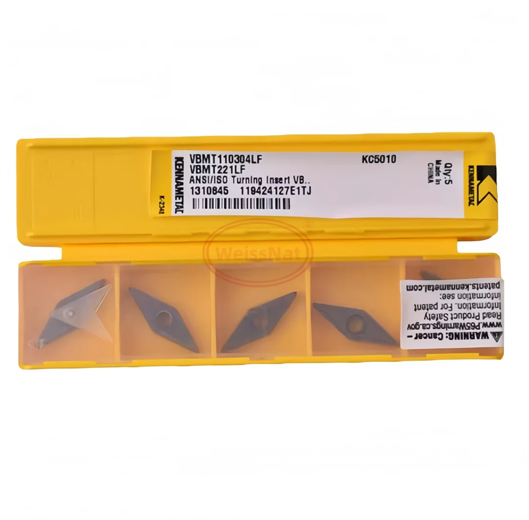 

KENNAMETAL VBMT160404/08/02LF VBMT110304/02LF VBGT110302LF KC5010 Твердосплавные пластины VBMT VBGT Вставки