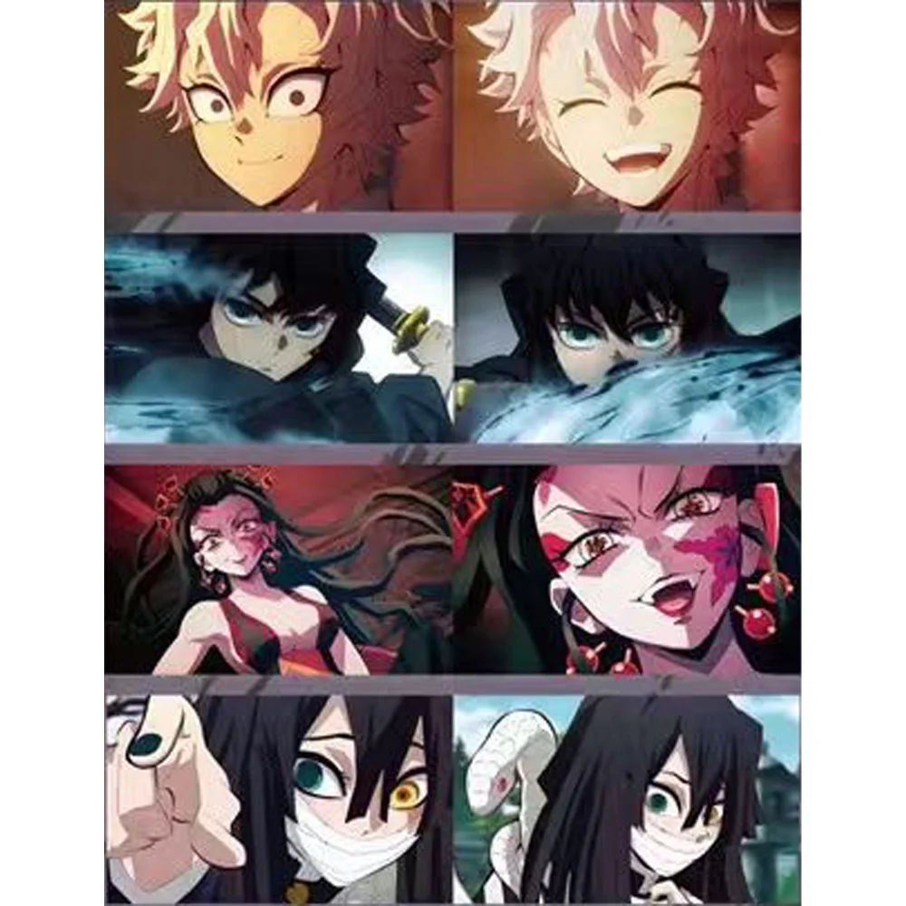 New AOKA Demon Slayer Colored Paper Collection Card Hobby Anime Game Rare Card CCG Nezuko Doujin Booster Box Kids Toy Gift