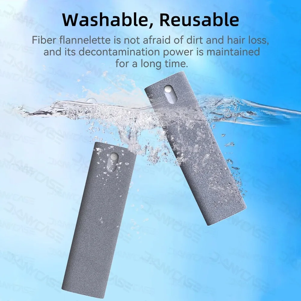2 In 1 Screen Mist Cleaner for Computer Phone Tablet Laptop Screen Dust Removal Cleaning Tool Set Not Included Cleaning Liquid