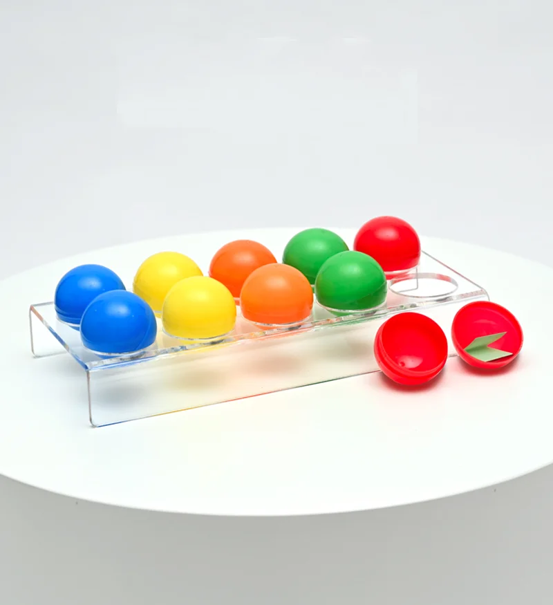 3.8 سنتيمتر البلاستيك اليانصيب كرات السحب رسم كرات جوفاء قابلة للفتح لعبة كرات النشاط مثيرة للاهتمام لعبة كرات الدعائم للحزب