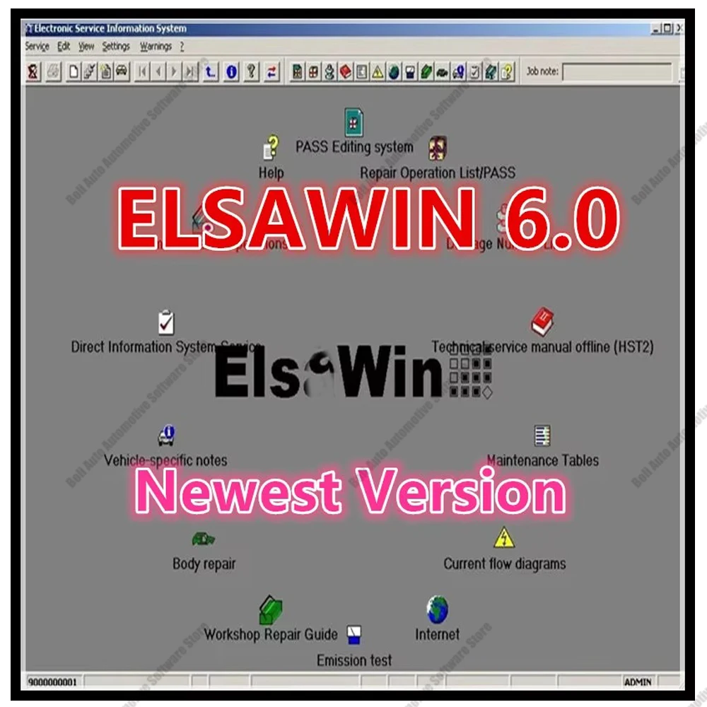 

2024 Hot ElsaWin 6.0 Latest Version for V-W For A-udi For Sk-oda For S-eat auto repair software motiva Elsa Win 6.0 up to 2017