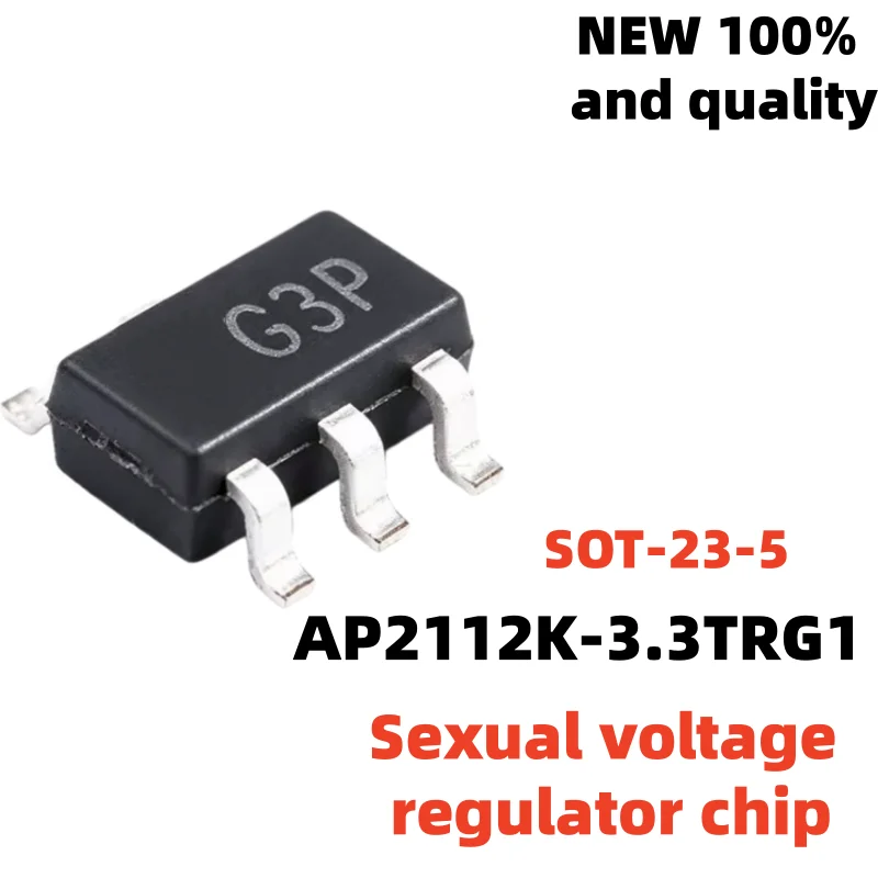 50PCS AP2210K-3.3TRG1 100% new quality AP2112K-1.8TRG1 AP2210K-5.0TRG1 SOT-23-5 AP2112K-3.3TRG1 AP2210K-ADJTRG1 chip The spot
