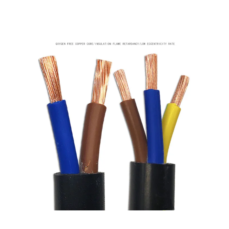 5 Meters RVV Copper Wire Sheath Line 2 3 core 1 / 1.5 / 2.5 / 4 / 6mm Cable Outdoor Flexible Wire