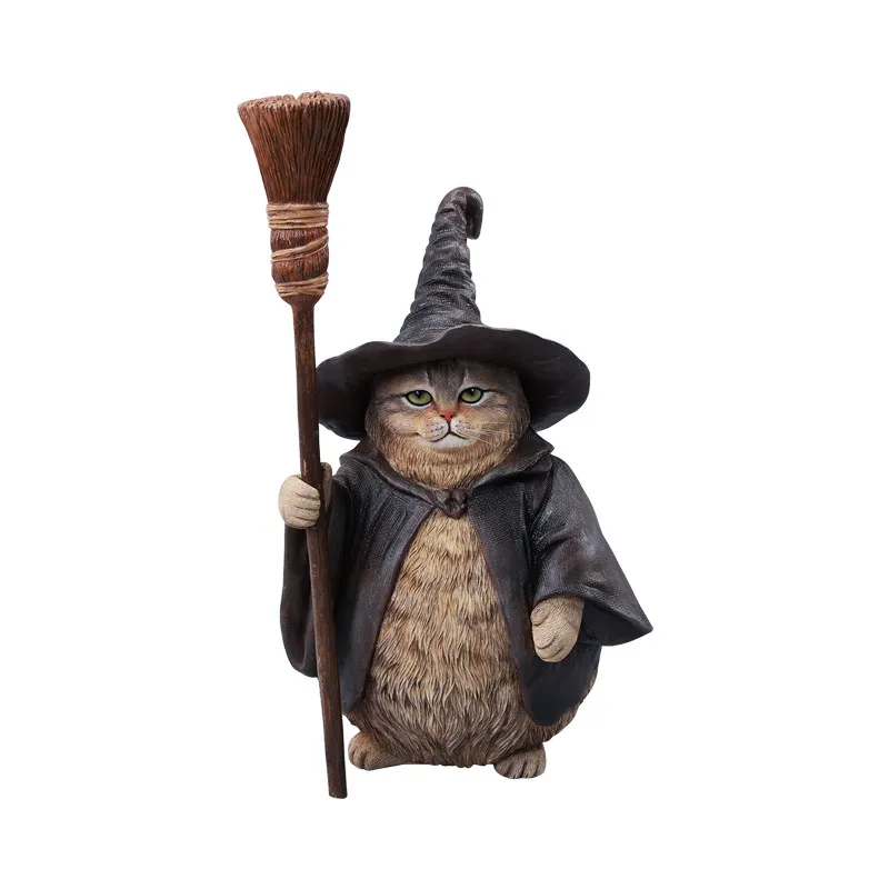 Novo em estoque mago mágico simulação gato modelo na moda brinquedo figura de ação mesa decoração perfeito aniversário surpresa presentes