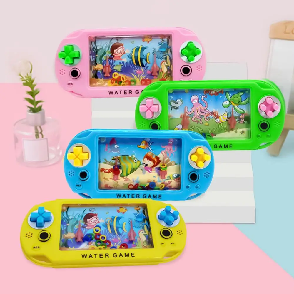 Stressabbau-Spielzeug Wasserring-Spiel Nostalgisches Wurfringspiel Handliches Wasserspielzeug Geburtstagsgeschenk für Kinder Zufälliger Ozean-Stil – Detail 23