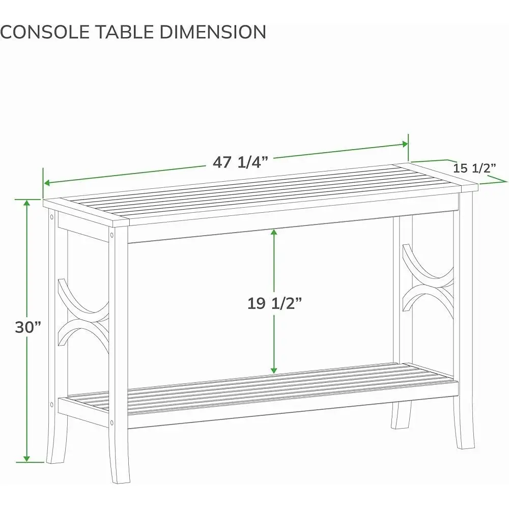 Narrow Teak Outdoor Console Table Weather Resistant Multipurpose Patio Console Buffet Table Garden Storage Organizer Indoor