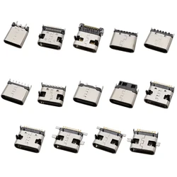 10Pcs Type-C USB Female Jack 2 6 16 24 Pin Connector Charging Port Socket SMD DIP For PCB DIY Repair Adapter Type C