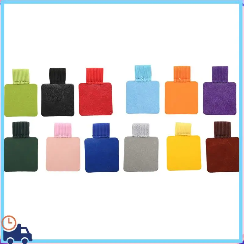 Latest 12 Pcs Self-Adhesive Notebook Pen Loop Holder Set,Faux Leather Pen Holder With Elastic Loop For Pens