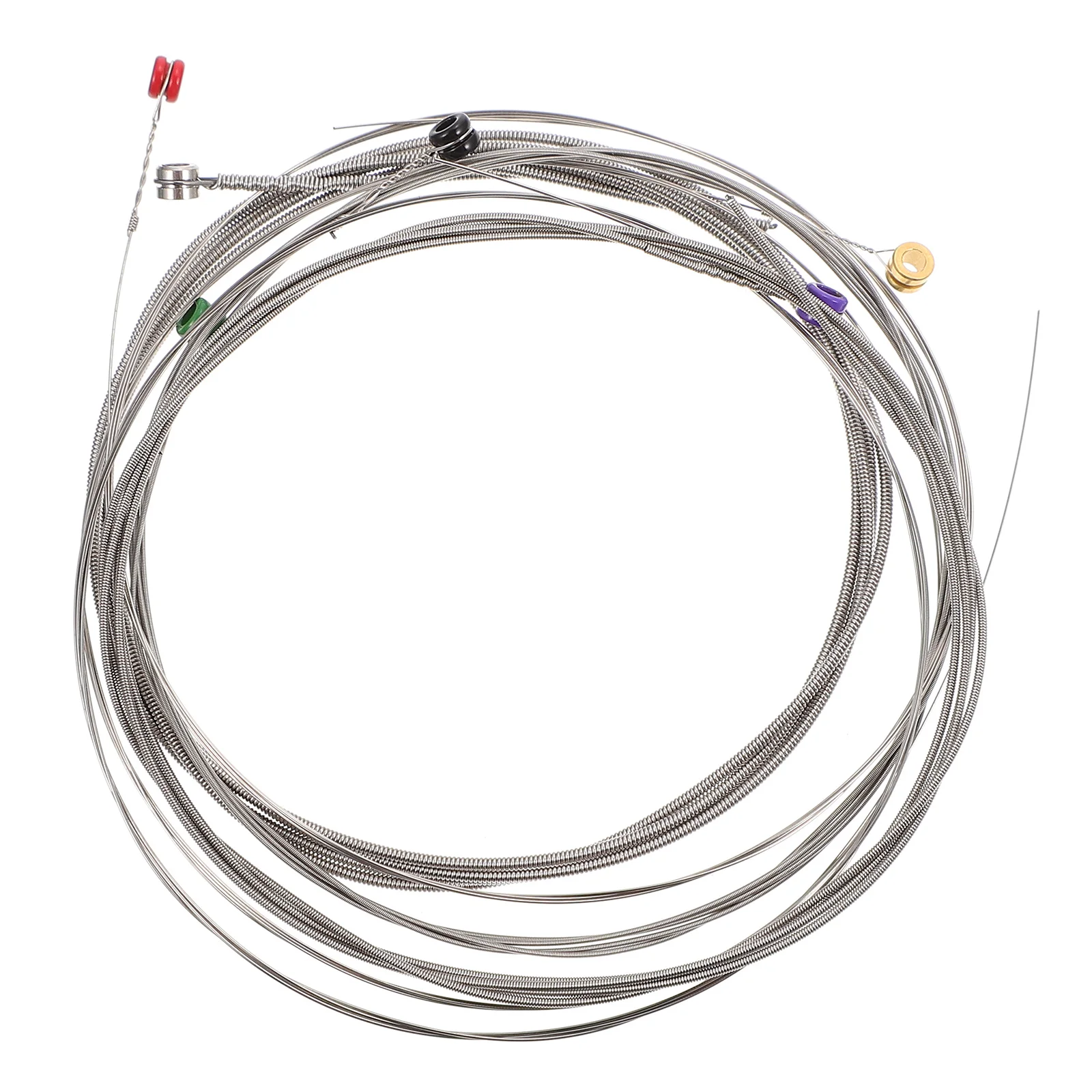 

2Sets Reliable Guitar String Replacement Kit Nickel Plated Steel Core Powerful Durability Bright Tone Ideal for Daily Use and