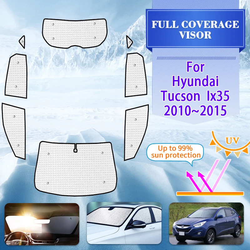 

Anti-UV Car Full Window Shading For Hyundai Tucson Ix35 LM 2010~2015 2012 2014 Car Sun Window Visor Sunshade Covers Accessories