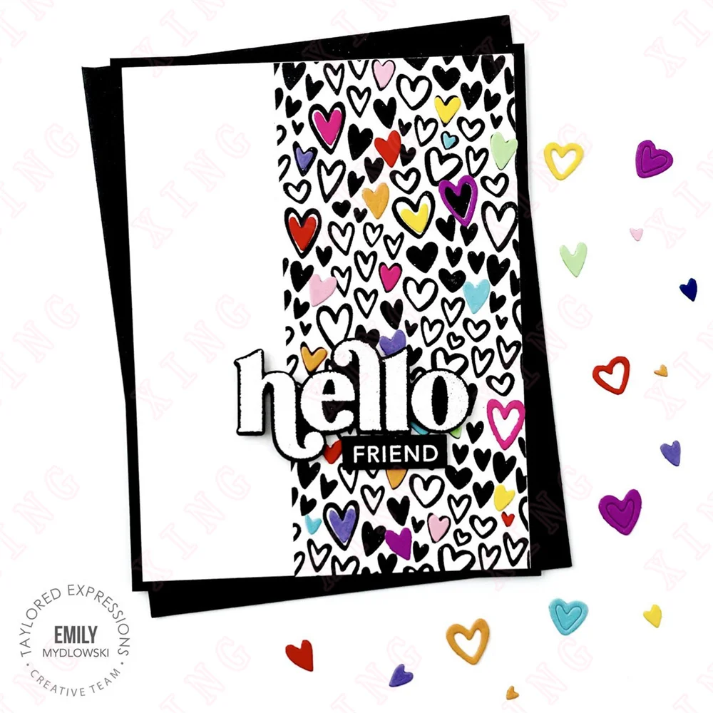 Newest Metal Cut Craft-Dies-Stamps Building Blocks Daisy Hearts Sentiment Day U-nicorn Hello Moon & Stars Words Sympathy Stencil
