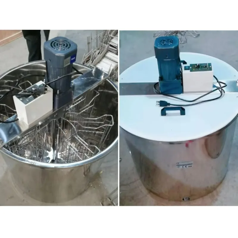Novo extrator de mel elétrico de aço inoxidável para abelha fazenda 1 ano de garantia motor vertical 8 quadros extrator de mel